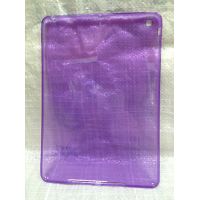 Обложка-бампер для iPad Air и iPad 2018, силиконовая (прозрачная), цвет фиолетовый