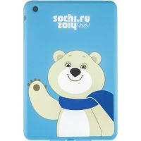 Чехол-бампер для iPad mini Retina ALION Сочи 2014, белый медведь , ( Alion-t-mas-ipms-bl ), дополнение к Smart Cover