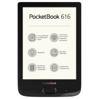 Электронная книга PocketBook 616 8 ГБ  Obsidian Black