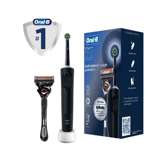    Braun Oral-B Vitality Pro D103.413.3 Black (  Gillette Fusion 5 ProGlide)