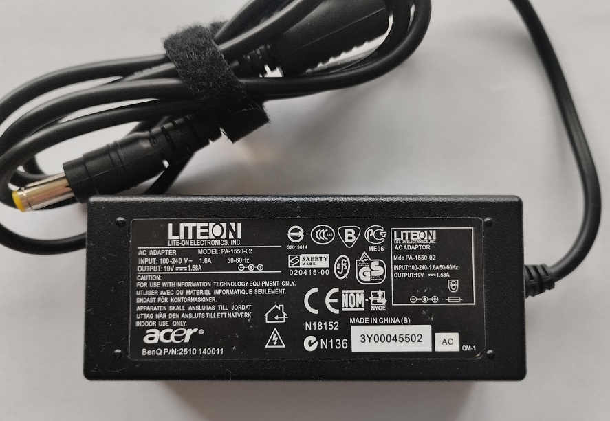     Acer LiteOn PA-1550-02 (19V 1.58A, 5.5x1.7)