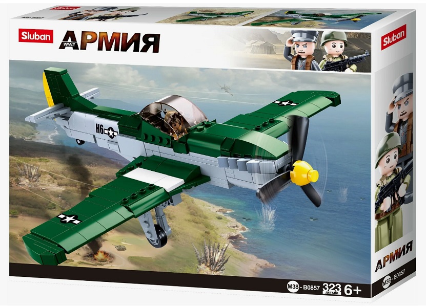  SLUBAN WW2 M38-B0857   P-51 Mustang (323., 1 ., 27,8)