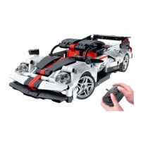 Конструктор im.Master 8045 на радиоуправлении Спорткар Pagani (476дет., 25,5см). Белый с черным